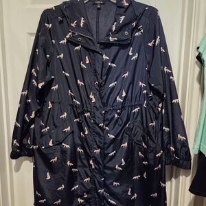 Torrid Navy Fox raincoat size 1